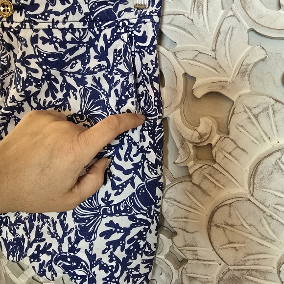 Lilly Pulitzer Colette Scallop Hem Skort Blue Size 4 Bay Blue Krillin It - Picture 4 of 9